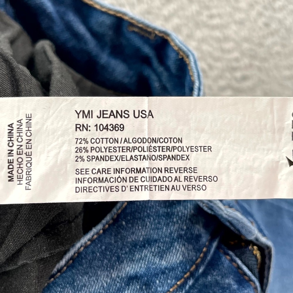YMI Low Rise Bootcut Jeans Womens 15/32 Blue Denim Western Cowgirl Streetwear - Picture 13 of 16